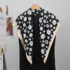Bufandas de Seda al por Mayor 90cm Bufanda Cuadrada de Seda Twill Pañuelo Ruso para la Cabeza Bufanda para Mujer con Estampado de Espiga