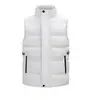 Chaleco publicitario personalizado para hombre, chaleco de cuello alto, ropa de trabajo exterior personalizada, hipoalergénico, cálido, a prueba de viento, chaleco de algodón fábrica