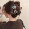 Grampo de Cabelo Laço Aveludado Vintage Presilha de Garra Outono e Inverno Versátil Clipe de Tubarão de Alta Qualidade Moda Elegante Acessórios de Cabelo Adereços de Cabeça Mulheres