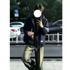 Moletom com capuz listrado retrô de três listras, unissex, modelagem solta, casual, versátil e estiloso