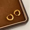 Moda europea y americana simple y única, pendientes en forma de U con forma de diamante mate para mujer, lujo ligero, accesorios para orejas versátiles y de alta gama