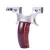 Tirachinas Fire Wolf Ii Sky Marshal Quick Press 630 Acero Inoxidable Alta Precisión Exterior 25 Grande Soporte Clip de Cuero Plano