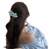 Rosa Gradiente Flor Grampo de Cabelo Franja Lateral das Mulheres Duckbill Clip Tiara Doce Bonito Quebrado Grampo de Cabelo Grampo de Cabelo