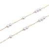 Corrente de pérolas simples 1+2+3 banho de cobre corrente artesanal corrente diy acessórios de joias semiacabados corrente para suéter pulseira