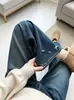 Elimina la sensación de holgura 2026 nuevos jeans de mezclilla anchos vintage adelgazantes para mujer, jeans de mezclilla elástica holgados que adelgazan las piernas y disimulan la figura para mujer