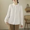 Camisa Jacquard Bordada Nueva 2026 para Mujer, Elegante Blusa para Dama con Cuello de Encaje
