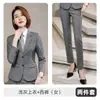 Traje de Gestión de Propiedades Estilo Ropa de Trabajo Conjunto Blazer Uniforme de Hombre Ropa Formal Gris Negocios Sin Planchar Profesional Viaje al Trabajo