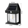 Lámpara Solar Pequeña para Casa Exterior, Lámpara de Pared con Sensor de Tungsteno Luz Cálida, Lámpara de Pared Impermeable para Patio, Villa, Jardín