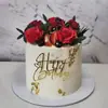 Decoraciones para Pastel de Feliz Cumpleaños de Acrílico Estilo Ins Transfronterizas, Descuento por Volumen Disponible