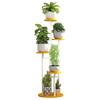 Estante para Flores de Rábano Verde Estante de Almacenamiento Multicapa para Interior Sala de Estar Dormitorio Balcón Hierro Estante para Macetas de Pie Producto Nuevo
