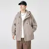 Nueva chaqueta cortavientos y cálida para primavera y otoño, diseño unisex, impermeable, adecuada para deportes, con capucha y un estilo de chaqueta moderno para parejas