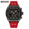 Transmisión en Vivo de Comercio Electrónico Reloj Electrónico de Gran Venta Reloj Digital Multifuncional Moderno Reloj Deportivo de Silicona Impermeable Despertador Reloj para Hombre