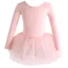 Ropa de baile para niñas, conjunto de práctica de verano de manga corta, disfraz de actuación de baile, vestido de ballet de danza china, falda tutú