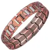 Pulsera Magnética de Cobre Rojo Antiguo Galvanizado con Patrón de Tortuga de Amazon, Pulsera Magnética Desmontable para Hombre, Venta al por Mayor Transfronteriza