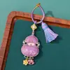 Anillo con Hebilla de Borla de Brocado de la Dinastía Song Colgante Calabaza Colgante de Calabaza Doble Cara Llavero de Bolso Adorno Terminado Venta al por Mayor desde el Fabricante