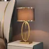 Lámpara de Mesa de Lujo Ligero Estilo Americano Moderno para Sala de Estar, Dormitorio, Decoración de Mesa de Noche, Uso Doméstico, Estilo Nórdico Simple, Lámpara de Mesita de Noche de Gama Alta