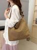 Bolsa tote casual de grande capacidade externa feminina 2025 nova bolsa de ombro simples e elegante bolsa transversal bolsa de viagem de nicho