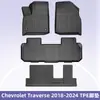 Adequado para Chevrolet Traverse 2018-2024 Tapetes de Chão 3D para Todas as Condições Climáticas em TPE