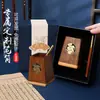 Porta Plumas Creativo de Madera Maciza Adornos de Escritorio Personalizados Nogal Negro Regalos para Eventos Souvenirs Culturales y Creativos Ogo Personalizado