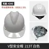 Capacete de Segurança Obra Engenharia Norma Nacional Espessado Chapéu de Construção Masculino com Impressão, Respirável para Seguranças