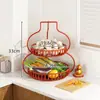 Estante de almacenamiento creativo con forma de calabaza para encimera de cocina, frutas y verduras, cesta de almacenamiento para jengibre y ajo, estante de escritorio multicapa para verduras, estante de almacenamiento para estufa