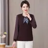 Novas Moda Primavera 2026 Tops para Mães, Estilo Elegante e Chique para Mulheres de Meia-Idade e Idosas, Roupas Femininas Primavera e Verão, Roupas Largas Plus-Size para Mulheres