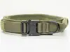 Collar Táctico para Perro de Nylon Ajustable K9 Estilo Militar Resistente Hebilla Metálica con Asa para Entrenamiento de Perros Grandes