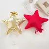 Árbol de Tela Transfronterizo Estrella de la Punta del Árbol Decoración de Estrella de Cinco Puntas Adorno para Escena Navideña Props
