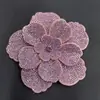 Acessórios de Joias com Strass de Camélia Transfronteiriços Flores Tridimensionais de Sapato de Camada Dupla Acessórios para Roupas Acessórios de Broche para Headwear DIY