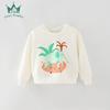 Moletons Infantis de Primavera e Outono, Roupas Infantis Europeias e Americanas Largas para Meninos, Roupas Infantis Modernas de Tamanho Pequeno e Médio, Tops Infantis com Gola Redonda, Mangas Longas, Prontos para Venda
