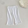 En Stock Estilo Coreano ins Pantalones de Verano para Niñas Niños de Talla Pequeña y Mediana Pantalones Campana para Niños Bebé Femenino Ajustado Elástico Casual Pantalones Hasta el Tobillo