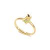 Anillo abierto de la serie Princesa creativa de circonita colorida microincrustada transfronteriza europea y americana para mujer, moda simple, anillo de animal pequeño