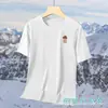 Suministro Directo de Comercio Exterior Moda Americana de Moda Camiseta de Verano Secado Rápido Malla de Seda de Hielo Talla Grande Manga Corta Venta al por Mayor Camiseta para Hombre