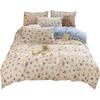 Conjunto de Cama de Algodão Desenho Animado Quatro Peças Algodão 2025 Novo Dormitório Estudantil Capa de Edredom Lençol de Cama Roupa de Cama para Todas as Estações