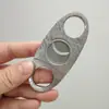 Tijeras para Cigarros de Doble Filo de Acero Inoxidable con Patrón Damasco, Cortador de Cigarrillos, Pinzas Portátiles para Cigarros de Doble Filo, Regalo