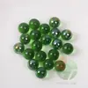 Contas de vidro coloridas vermelho amarelo azul verde em formato de pétala de 14 mm, bolinhas transparentes de 1,3-1,4 cm, 1,4 PCT bola decorativa de creme