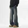 Jeans para hombre, colección otoño 2026: modernos, versátiles, estilo callejero, pantalones casuales de pierna recta, estilo de Hong Kong, geniales y elegantes, corte holgado, pantalones largos sencillos
