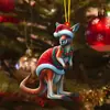 Colgante Decoración Árbol de Navidad Transfronterizo Acrílico Plano Mundo Animal Fiesta de Navidad Colgante