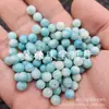 Cuentas Redondas Turquesa Azul Imitación Cuentas Sueltas de Jade Imitación Blanco Azul 6mm Pulsera Collar Accesorios para Joyería Cuentas Hechas a Mano