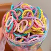 Anillo para el Pulgar de Color Caramelo para Niños Cuerda Elástica Alta para el Cabello de Niñas Cuerda para el Cabello Cabello de Bebé Accesorios para el Cabello