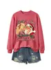 Vi a Dolly besando Amazon eBay sudadera divertida de moda europea para mujer con cuello redondo y mangas largas
