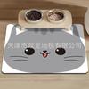 Tapete de Diatomeas para Gato Perro de Dibujos Animados Lindo Resistente a la Suciedad a Prueba de Fugas Especial para Comida Manteles Individuales Absorbente Tapete para Tazón Cuidado Fácil Tapete de Piso