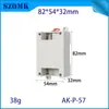 Okom 82*54*32 Tipo Trilho Guia Caixa para Instrumentos Caixa de Controle Plástico ABS Caixa de Controle Industrial Plc P-57