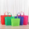 Saco não tecido em branco revestido estéreo prensado a quente Bolsa longa saco não tecido Saco de embalagem de roupas com logotipo impresso