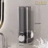 Dispensador de jabón con ventosa sin perforaciones Caja de gel de ducha Botella de gel de ducha Botella de desinfectante de manos montada en la pared Botella de champú de presión
