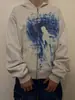 Sudadera con capucha de moda retro Harajuku transfronteriza nueva para otoño e invierno para hombres y mujeres, mismo estilo, estilo Ins, estilo americano