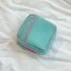 Bolsa de tofu colorida de comércio exterior, bolsa de malha ultraleve para armazenamento de cosméticos, bolsa de lavagem de malha de dopamina, grande capacidade