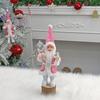 2025 Figura de Papá Noel de pie en stock transfronterizo Adorno para árbol de Navidad Muñeco de decoración navideña