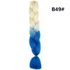Trenza Jumbo Africana de Colores, Trenzas Sueltas Grandes, Rastas de Color Degradado, Procesamiento Personalizado