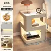 Alternativa de mesita de noche de hierro, estante pequeño de almacenamiento para uso doméstico, nuevo modelo 2026, estilo de lujo ligero, mesita de noche móvil